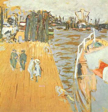 Edouard Vuillard Quay Le Pouliguen oil painting picture